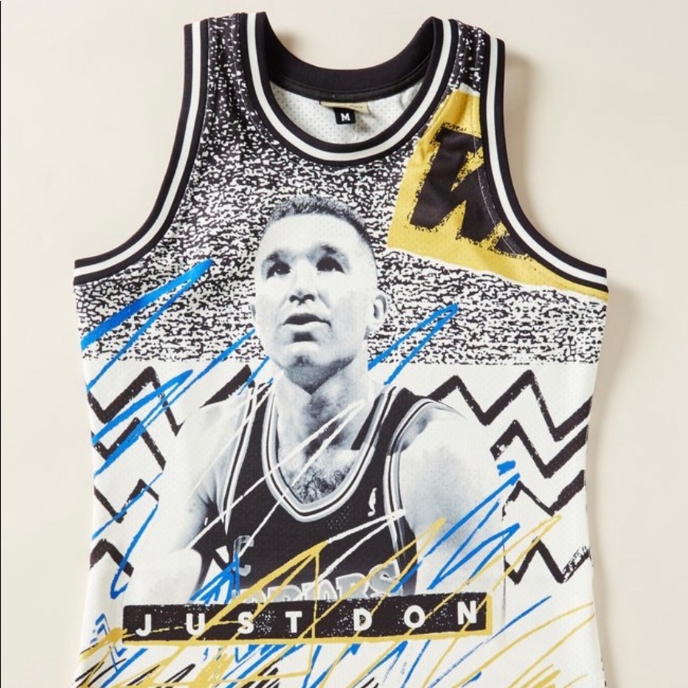 Just Don NBA Jam GS Warriors Jersey Medium NEW NWT